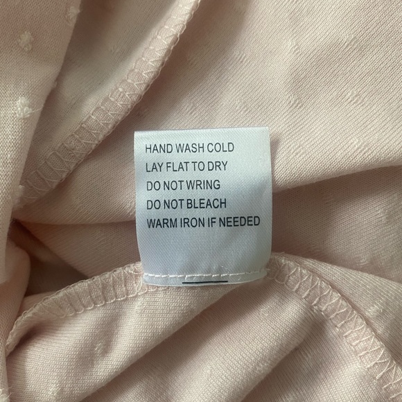 Belldini Pink SWISS-DOT TOP WITH LACE DETAIL - Picture 5 of 6